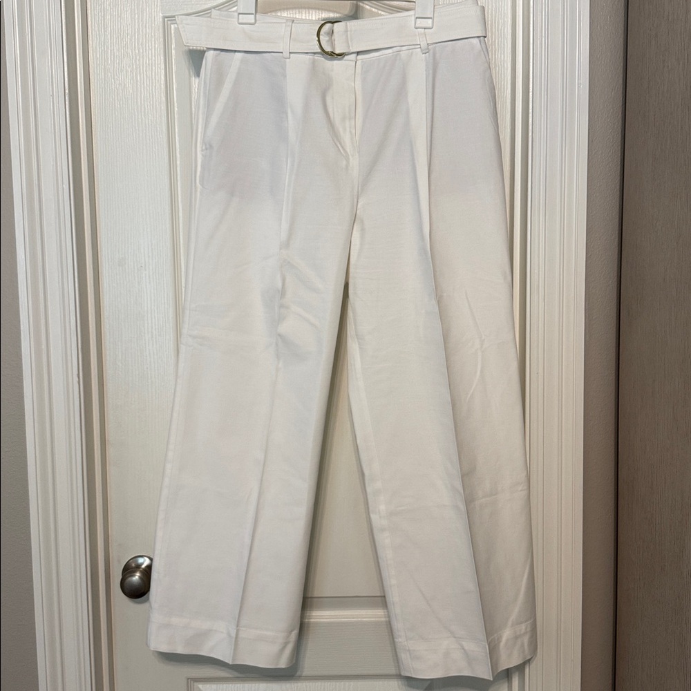 LOFT White Wide Leg Pants- The Peyton Trouser